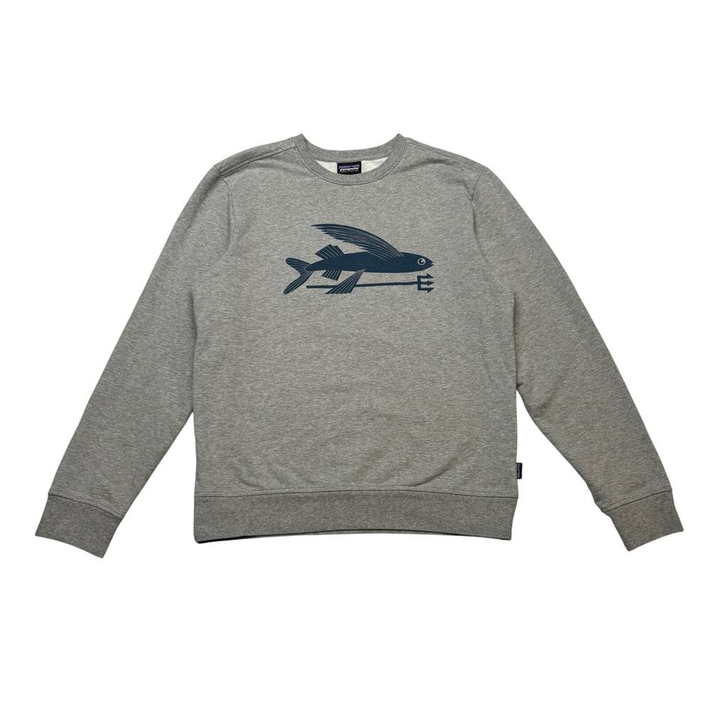 Patagonia Flying Fish Midweight Crewneck Sweatshirt Men's Small Gorpcore